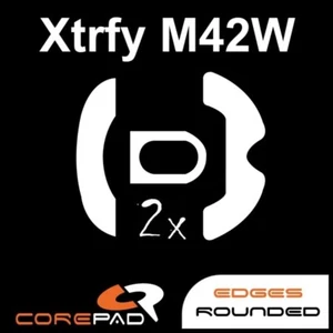 Corepad Skatez XTRFY M42W Souris Pieds Patins Remplacement Hyperglides PTFE - Picture 1 of 1