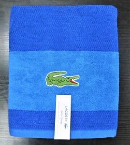 NEW! LACOSTE 100% COTTON BIG LOGO BATH TOWEL 30"x52" - Picture 1 of 4