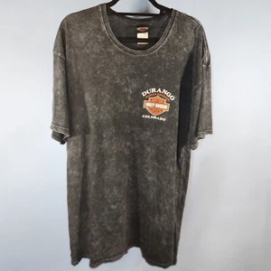Harley Davidson T Shirt Herren XL Chalky Black Durango Colorado Vintage (oo-10) - Bild 1 von 11