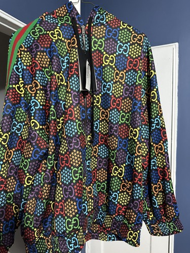 GUCCI GG UOMO Giacca Stampa Psichedelica M $2995