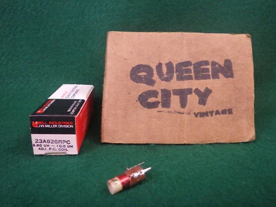 Nuevo de Lote Antiguo Miller 23A826RPC Ajustable P.C. Bobina 5,6-10uH Foto 1 de 4