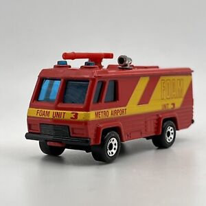 Matchbox Airport Foam Monitor (Command Vehicle) MB54 Red 1985 1:114 Diecast