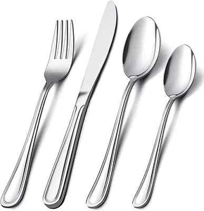 16/24 PIECE CUTLERY SET DISHWASHER SAFE STAINLESS STEEL KITCHEN DINING - Picture 1 of 12