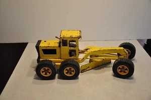 Vintage Early 1970's Tonka Yellow Road Grader Pressed Steel 17” Long - Picture 1 of 12