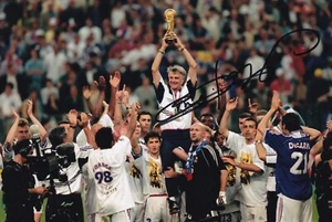 Football - Aime Jacquet - Hand Signed 12x8 Inch Photograph - France - COA - Picture 1 of 1