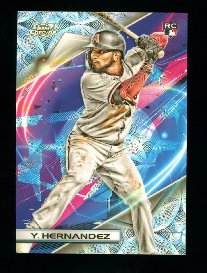 2022 Topps Cosmic Chrome Nucleus Refractor Yonny Hernandez Diamondbacks RC - Image 1 of 2