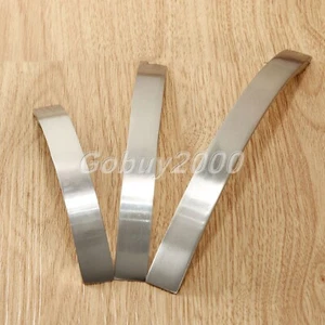96-160mm Silver Brushed Modern Door Knobs Cabinet Cupboard Furniture Pull Handle - Picture 1 of 13