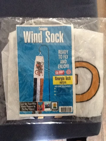 Georgia Tech Yellowjackets Flag Factory Windsock; NCAA; ACC Football Basketball Cover