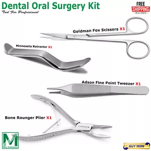 Instrumentos de Cirugía Oral Dental Hueso Rongeur Pinzas Adson, Retractor - Imagen 1 de 6