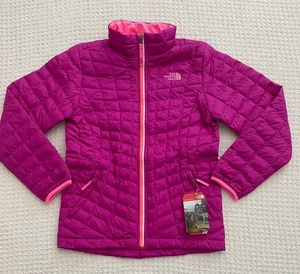 North Face 120 $ Mädchen leichte Thermoball Jacke mit durchgehendem Reißverschluss - pink - L (14/16) - Bild 1 von 11