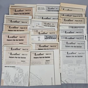 Lote de 45 piezas de secciones extraíbles Make It With Leather Pattern varios 1974-1985 - Imagen 1 de 11