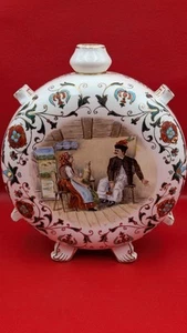 Hungarian Hand Painted Porcelain Decanter "Forgive Me Not" 1913 - Picture 1 of 12