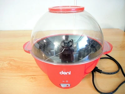 DENI SMALL ELECTRIC POP CORN POPPER -BOWL INCLUCED- RED - Image 1 of 4