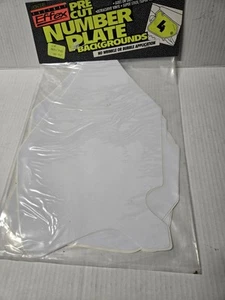 DR250/350 1990-95, Suzuki, Factory Effex Number Plate Backgrounds *WHITE* - Picture 1 of 4
