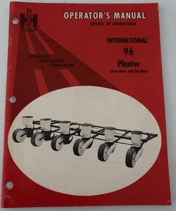 INTERNATIONAL HARVESTER OPERATOR'S MANUAL 96 PLANTER (FOUR-ROW AND SIX-ROW) 1970 - Picture 1 of 11