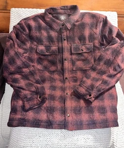Volcom Men’s Bowered Lined Fleece Size: XL (Red/Navy) - Picture 1 of 3