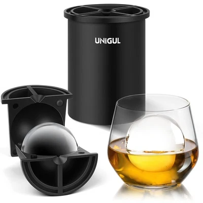 Máquina de Cubitos de Hielo Transparente, Máquina de Bolas de Hielo Transparente de Acero Inoxidable de 2.5", No... Foto 1 de 4