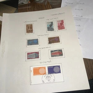 ANDORRA(FRENCH) - Europa 1966/1992 - 53 Stamps VFU on Senator Leaves - See Scans - Picture 1 of 5
