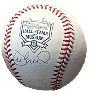 Joe Buck signiert St. Louis Cardinals Museum Hall Of Fame Logo Baseball L@@K - Bild 1 von 1