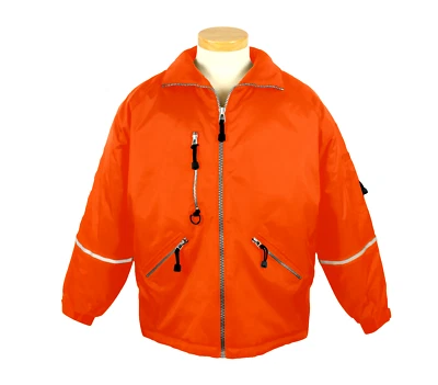 Tri-Mountain 8930 Courier Nylon Jacket with Reflective Tape Osha Orange Size L - Image 1 of 4