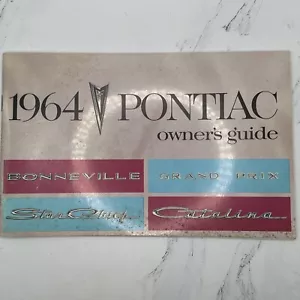 1964 Pontiac Owner Manual Bonneville Catalina Gran Prix Star Chief Owners Guide - Picture 1 of 3