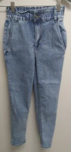 Simple Society High Rise Denim Elastic Waist Jeans Woman's 00/23 Acid Washed - Picture 1 of 5