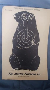 VTG Marlin Firearm Co  woodchuck groundhog Target Jos. W. Mehmery New Haven, CT - Picture 1 of 6