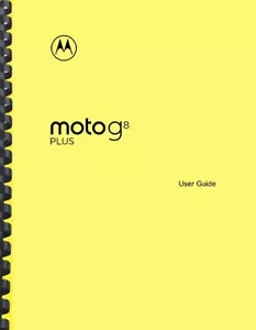 Motorola Moto G8 Plus Phone OWNER'S USER MANUAL - Photo 1 sur 1
