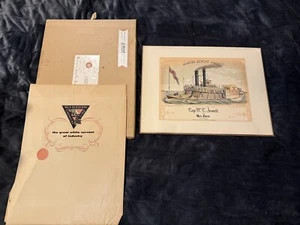 VINTAGE MISSISSIPPI CHEMICAL LIME MARTHA JEWETT POLKA CAP. W. C. JEWETT PRINT  - Picture 1 of 14