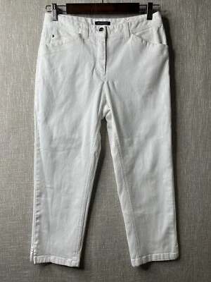 Женские джинсы Jones New York 6 белые фирменные эластичные укороченные джинсы - - Изображение 1 из 4