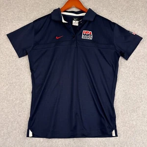 Polo Nike donna blu medio 100% poliestere USA basket olimpiadi - Foto 1 di 10