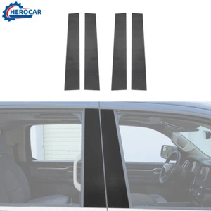 Exterior Window Pillar Post Door Sticker Trim Decal Cover For Dodge RAM 1500 18+ - Picture 1 of 9