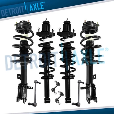 FWD Front Rear Struts w/ Coil Spring Sway Bars for 2009 2010 Dodge Journey 2.4L — 第 1/4 张图片