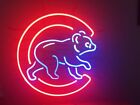 Chicago Cubs 20&quot;x20&quot; Neon Light Sign Lamp Beer Windows Wall Decor for sale