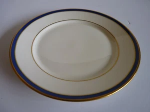 Lenox Urban Twilight Bread Dessert Plate 6 1/2" Ivory Blue Gold Trim - Picture 1 of 3