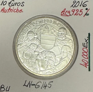 AUTRICHE - 10 EURO EN ARGENT (2016) Etats Fédérés // Qualité : BU - Picture 1 of 2