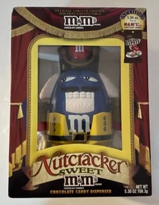 M&M’s MM Nussknacker Süßigkeiten Spender Holiday Christmas Ltd Ed blau NEU - Bild 1 von 2