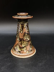 BCP Studio Pottery Ceramic Glazed Hand Crafted Candlestick 4 3/4” - Picture 1 of 10