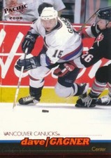 1999-00 Pacific RED #422 DAVE GAN - Vancouver Canucks