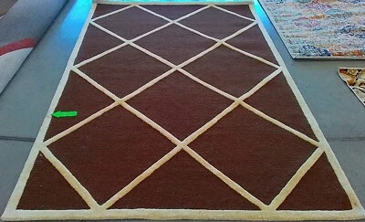 Alfombra manchada marrón oscuro/marfil 6'-0" x 9'-0", precio reducido 1172770857 CAM136H-6 Foto 1 de 4