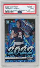 2022 Panini Certified Desmond Ridder #2022-5 Graffiti Mirror Black 1/1 PSA 9!