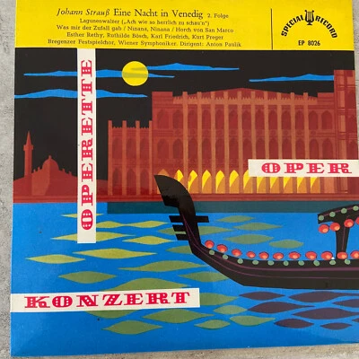 STRAUSS: Eine Nacht in Venedig (Bregenz) - Paulik (EP SP 8026/ Mono) - Bild 1 von 3