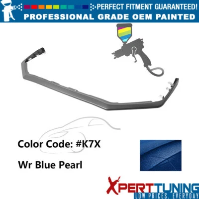 Fits 15-17 Subaru WRX & STI V-Limited Front Lip ABS #K7X Wr Blue Pearl Foto 1 de 4