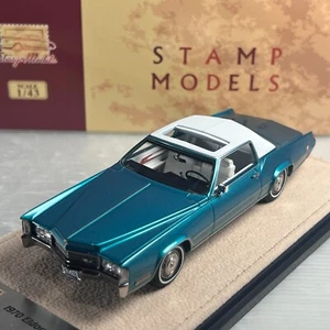 Sello 1/43 GLM 1970 Cadillac Fleetwood Eldorado Lucerna Aqua Firemist STM70003 - Imagen 1 de 3