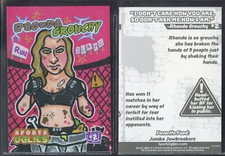 2021 SPORTS UGLIES RHONDA GROUCHY ROUSEY #2 PARODY CARD RARE COOL GPK HTF QTY