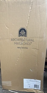 NIB Architectural MailBox Post Combo Rubbed Bronze with Gold Flag 7980RZ - Picture 1 of 3