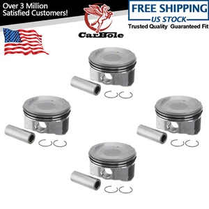 Pistons w/ Rings Fits 2007 2008 2009-2013 Toyota Camry Rav4 Scion tC 2.4L 2ARFE - Picture 1 of 15