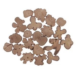 20Pcs Wood Log Slices Discs Irregular Tree Slice Wedding - Picture 1 of 5