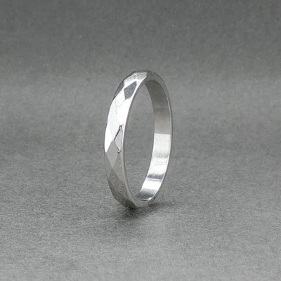 Estate 14K White Gold 2.68mm Wedding Ring - Image 1 of 4
