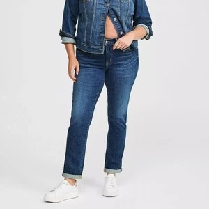 Pantalones de mezclilla Torrid 22 altos Perfect Boyfriend tobillo vintage elásticos tiro medio talla grande - Imagen 1 de 5